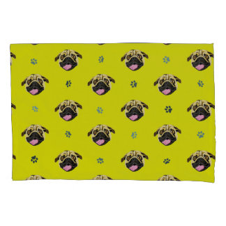 Mops-Kissen-Kasten-Gelb Kissenbezug