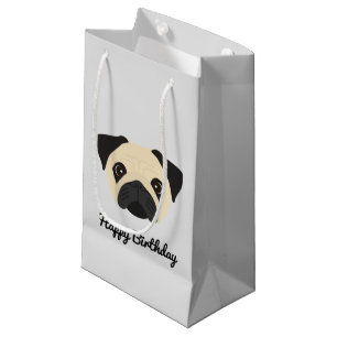 Mops Kleine Geschenktasche Geschenktüte