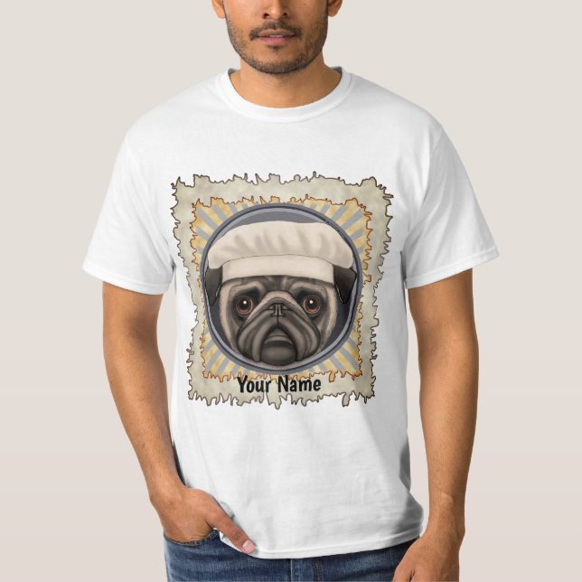 Mops Koch-Hemd T-Shirt (Vorderseite)