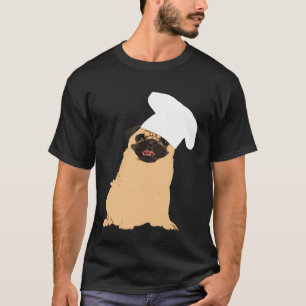 Mops-Koch Süßer Hund mit Kochmütze-Shirt T-Shirt