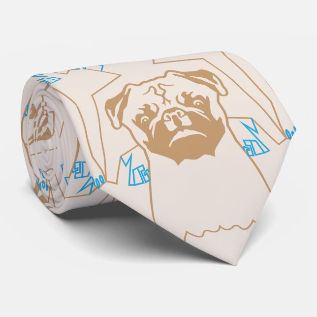 Mops Krawatte (Gerollt)