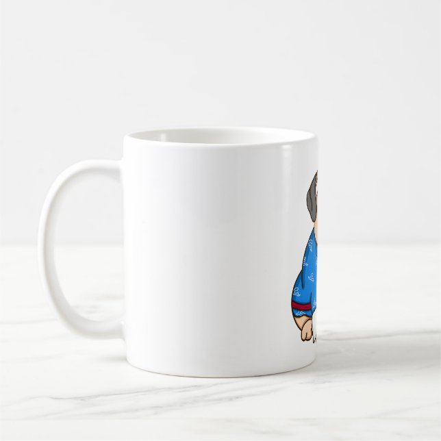 Mops Kunai Kaffeetasse (Links)