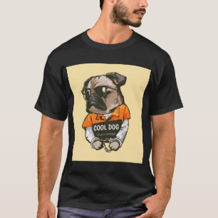 Mops Kunst Möpse Welpe lustige süße Hunde im Gefän T-Shirt