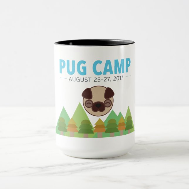 Mops-Lager-Kaffee-Tee Tasse (Zentrum)