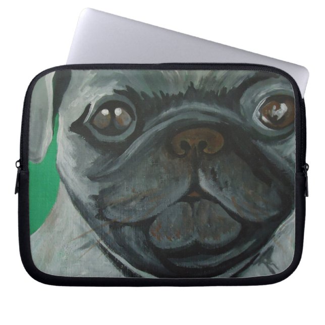 Mops Laptopschutzhülle (Vorderseite)