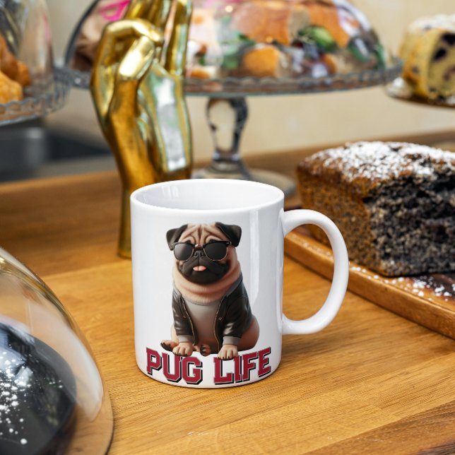 Mops Leben Süßer Hund Kaffeetasse (Von Creator hochgeladen)