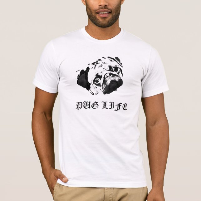 Mops-Leben T-Shirt (Vorderseite)