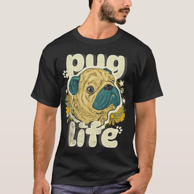 Mops Leben T-Shirt (Vorderseite)