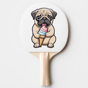 Mops leckendes Eis Tischtennis Schläger
