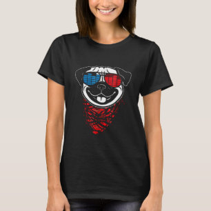 Mops Led-Shirt Sound-aktivierte Leucht-Glühbirne T-Shirt