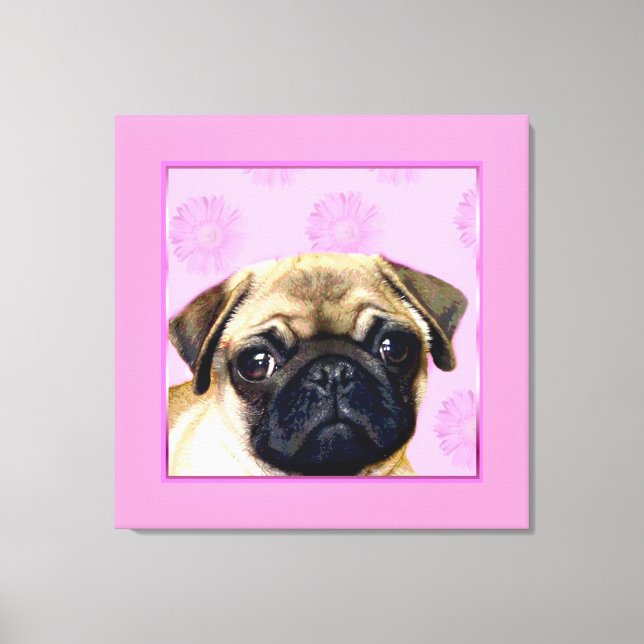 Mops Leinwanddruck (Vorderseite)