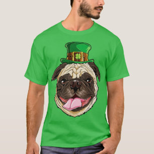 Mops Leprechaun St Patricks Day Funny Dog Geschenk T-Shirt