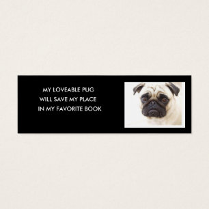 Mops-Lesezeichen.