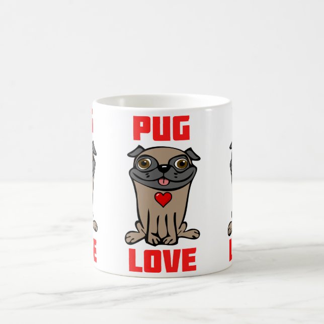 Mops Liebe #2 Tasse (Mittel)