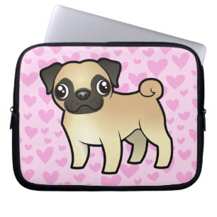 Mops-Liebe Laptopschutzhülle