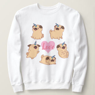 Mops Liebe Sweatshirt