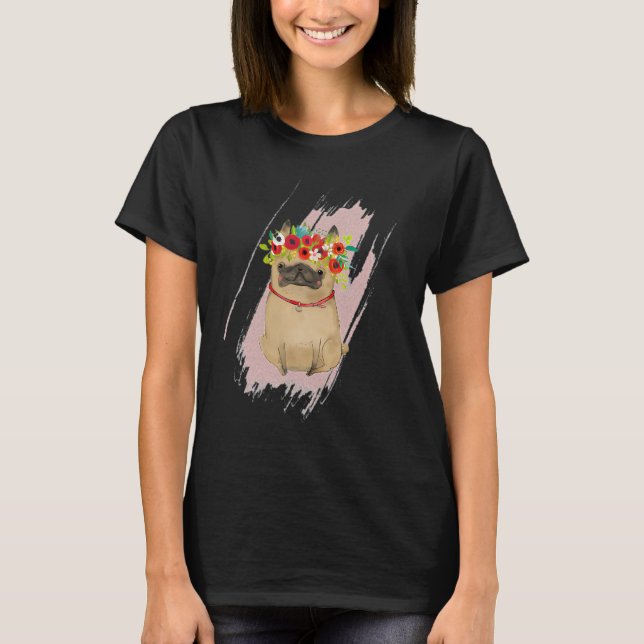 Mops Liebe T-Shirt (Vorderseite)