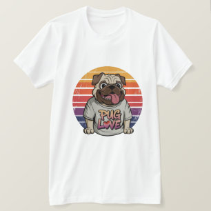 Mops Liebe Vibes T-Shirt