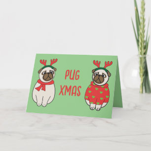 MOPS LIEBE Weihnachten Weihnachten Weihnachten Hun Dankeskarte
