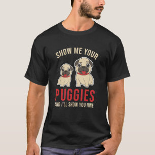 Mops Liebens Shirt Zeig mir deine Möpse Männer Fra