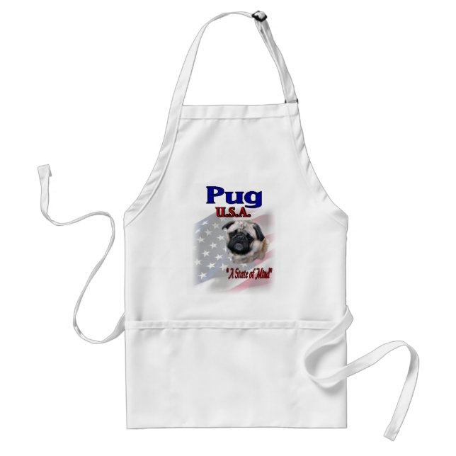 Mops Liebhaber Geschenke Schürze (Vorne)