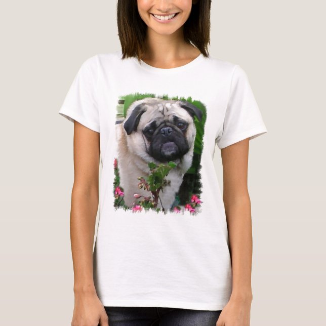 Mops Liebhaber Geschenke T-Shirt (Vorderseite)