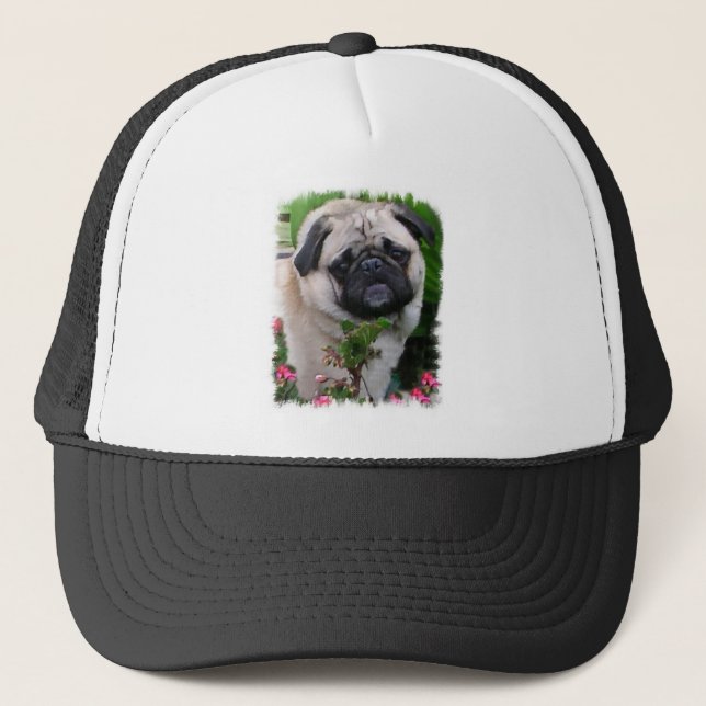 Mops Liebhaber Geschenke Truckerkappe (Vorderseite)