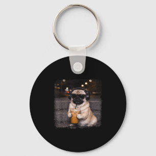 Mops Liebhaber Humor lustiger Hund Mem Schlüsselanhänger