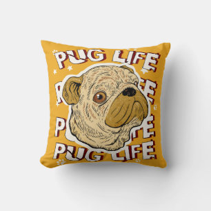Mops Life Animal Dog Kissen