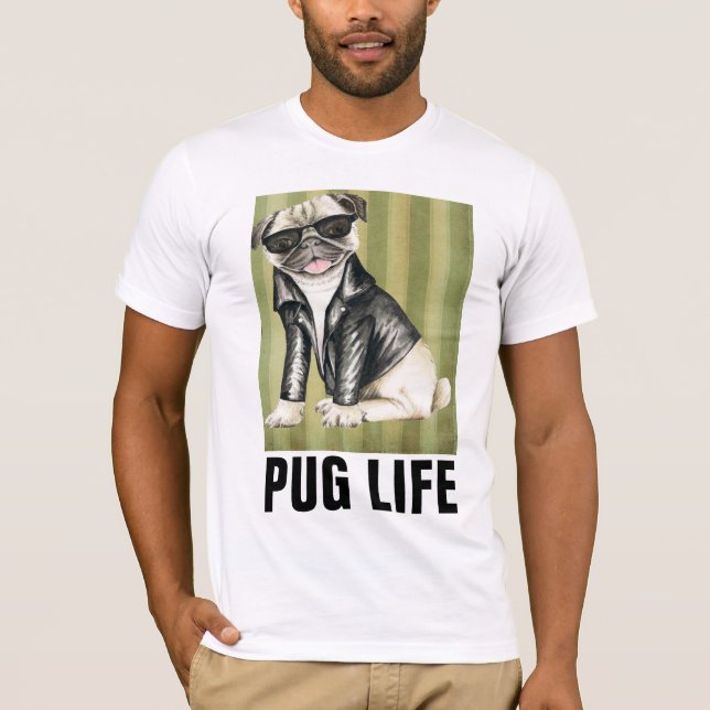 MOPS LIFE Funny Dog T - Shirt (Vorderseite)