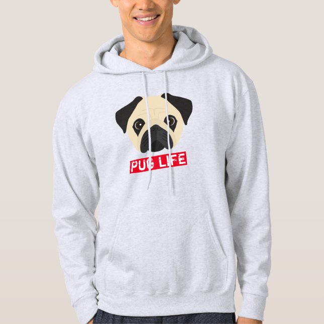Mops Life Hoodie (Vorderseite)