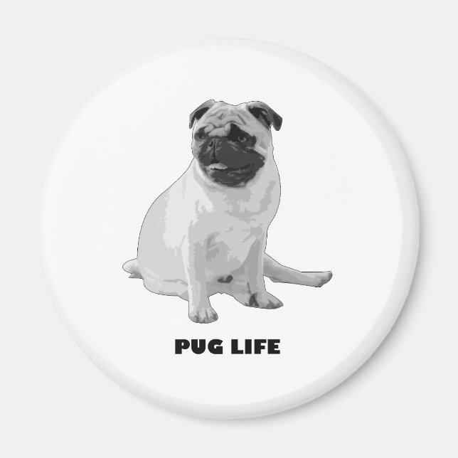 Mops Life Magnet (Vorne)