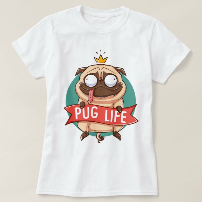 Mops Life T - Shirt (Design vorne)