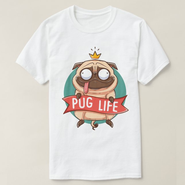 Mops Life T - Shirt (Design vorne)