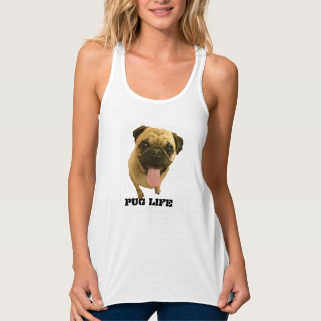 Mops Life Tank Top (Vorderseite)