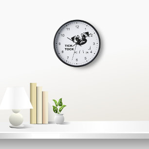 Mops Lover Dog Clock Uhr