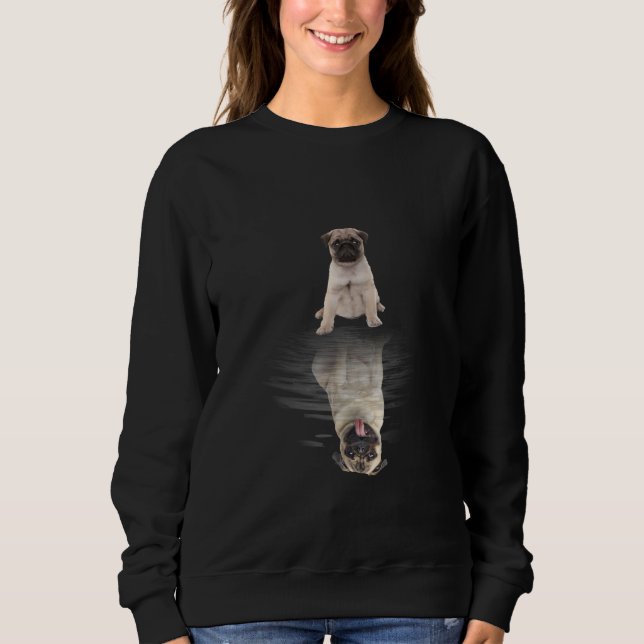 Mops Lover Niedlich Mops Sweatshirt (Vorderseite)