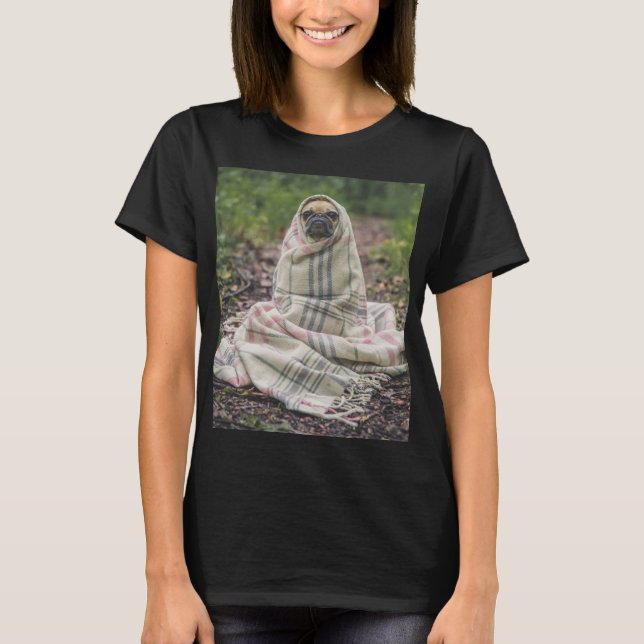 Mops Lover T - Shirt Dress (Vorderseite)