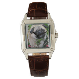 Mops Lovers Art Armbanduhr