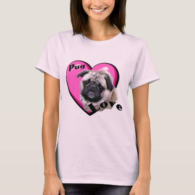 Mops Lovers T-Shirt (Vorderseite)