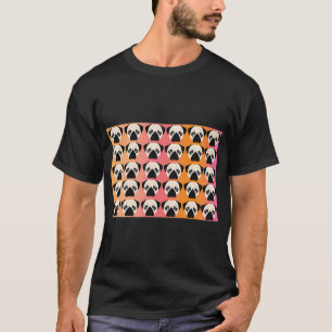Mops lustige Gesichtsmaske Mops Fans T-Shirt