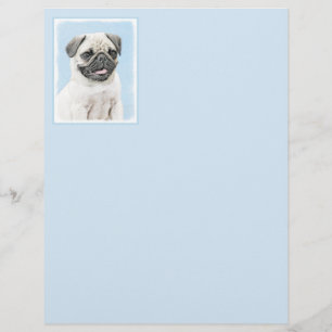 Mops Malerei - Niedliche Original Hunde Kunst
