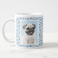 Mops Malerei - Niedliche Original Hunde Kunst
