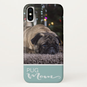 Mops-Mama addieren Ihr HundeFoto Case-Mate iPhone Hülle