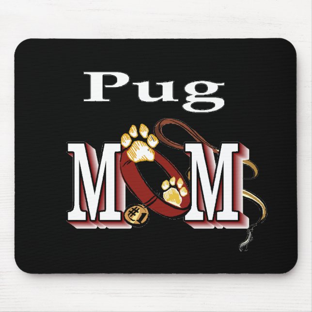 Mops MAMA Geschenke Mousepad (Vorne)