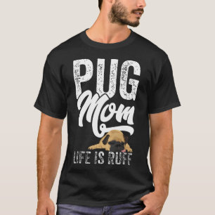 Mops-Mama Lustiges Faules Mops-Hundefan-Geschenk T-Shirt