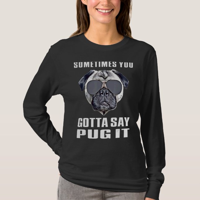 Mops Mama Möpsen Mops Mops Mops Mops Mops Vater  T-Shirt (Vorderseite)