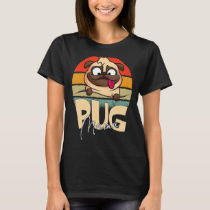 Mops Mama Niedlich Hunde Mama Girls Women Presente T-Shirt