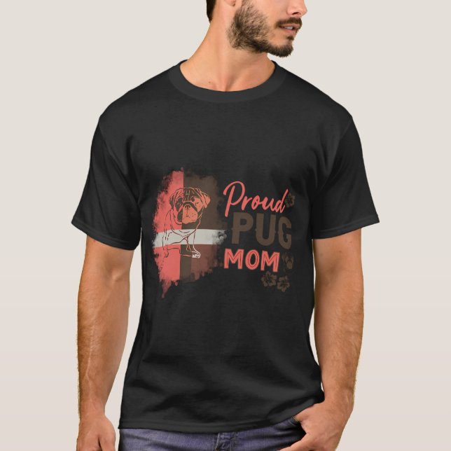 Mops-Mama T-Shirt (Vorderseite)