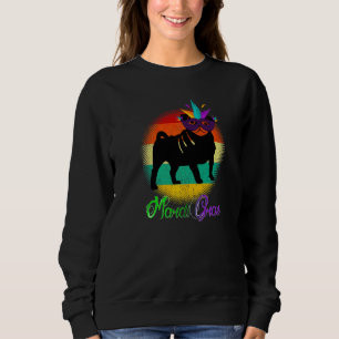 Mops Mardi Gras Party Parco Civico-Ciani Sweatshirt